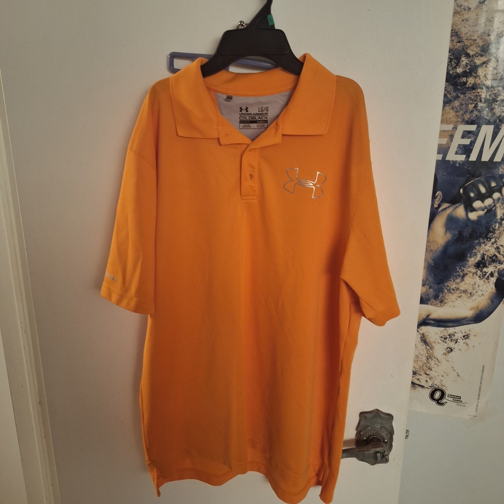 Under Armour Men's Yellow Golf Shirt